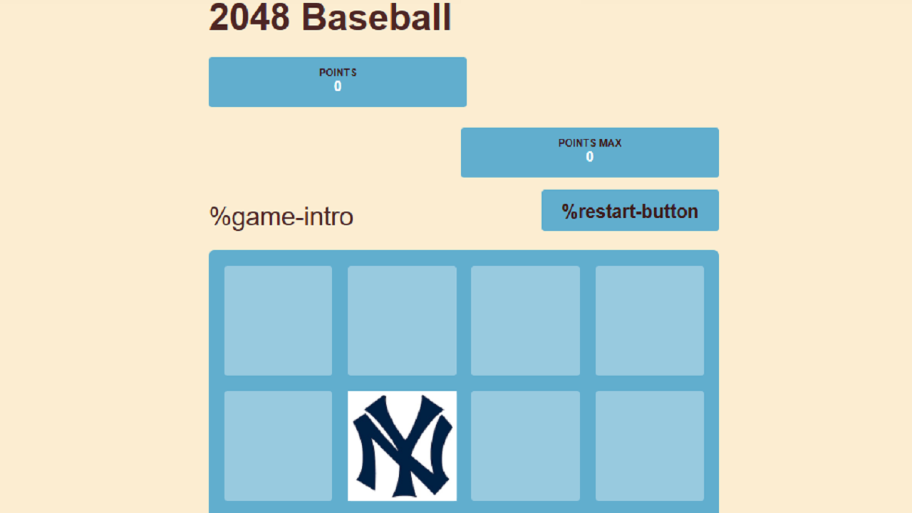 2048 Baseball game thumbnail